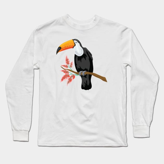 Toucan Long Sleeve T-Shirt by SWON Design